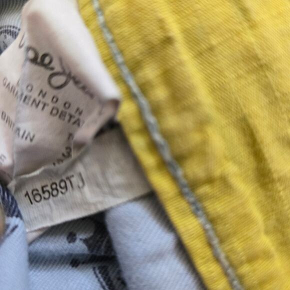 Vtg Pepe Jeans UK Jeans Mens 36x33 Medium Wash Baggy Y2K Skater Minor Wear - Picture 10 of 16